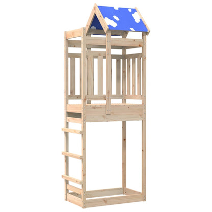 Torre da Gioco 85x52,5x239 cm in Legno Massello di Pino