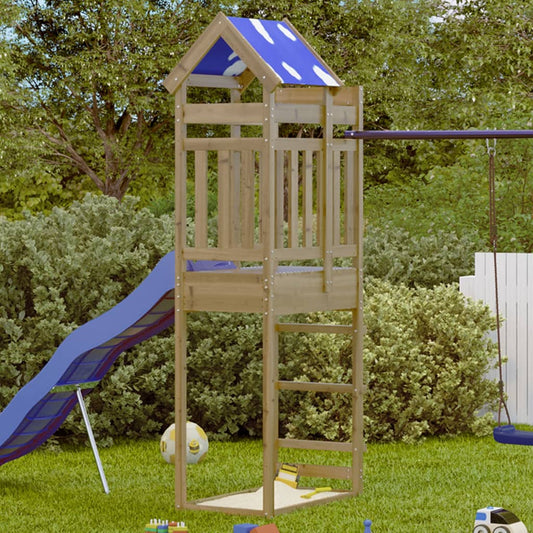 Play Tower 85x52.5x239 cm in Impregnated Pine Wood