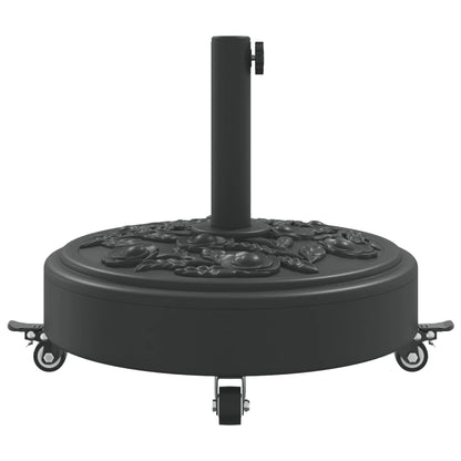 Base per Ombrellone con Ruote per Pali Ø38/48 mm 27 kg Rotonda | homemem39