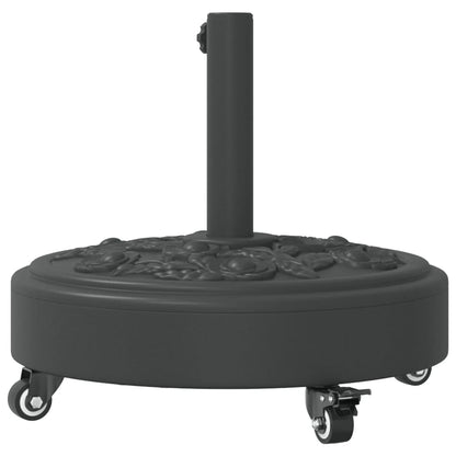 Base per Ombrellone con Ruote per Pali Ø38/48 mm 27 kg Rotonda | homemem39