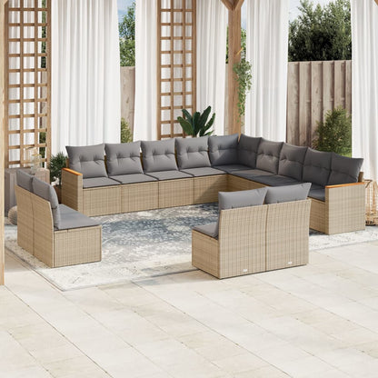 Patio Sofa Set 13-Posti Beige and Grey | homemem39
