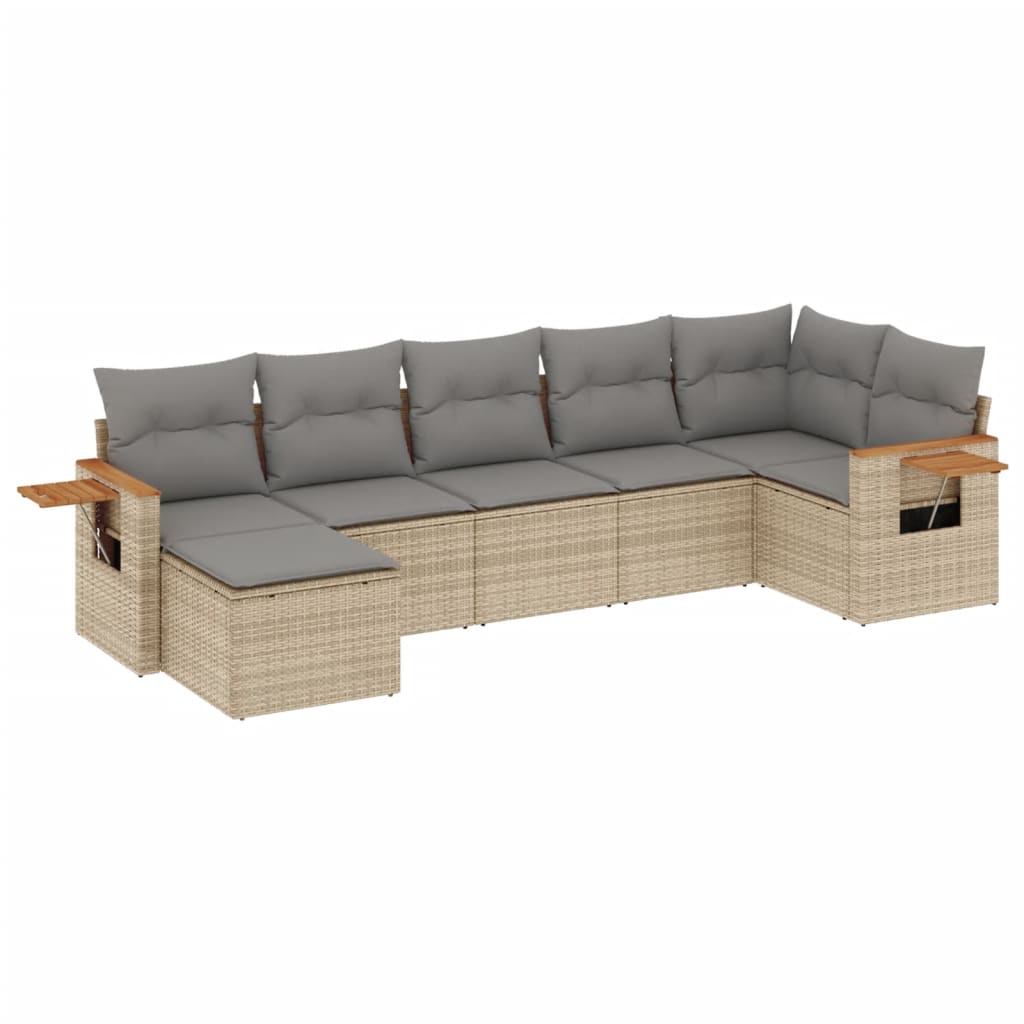 Patio Sofa Set 6-Posti Beige and Grey | homemem39