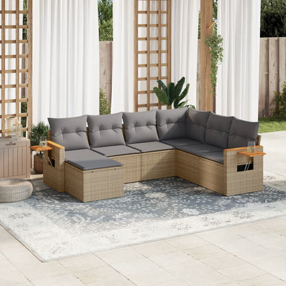 Patio Sofa Set 7-Posti Beige and Grey | homemem39