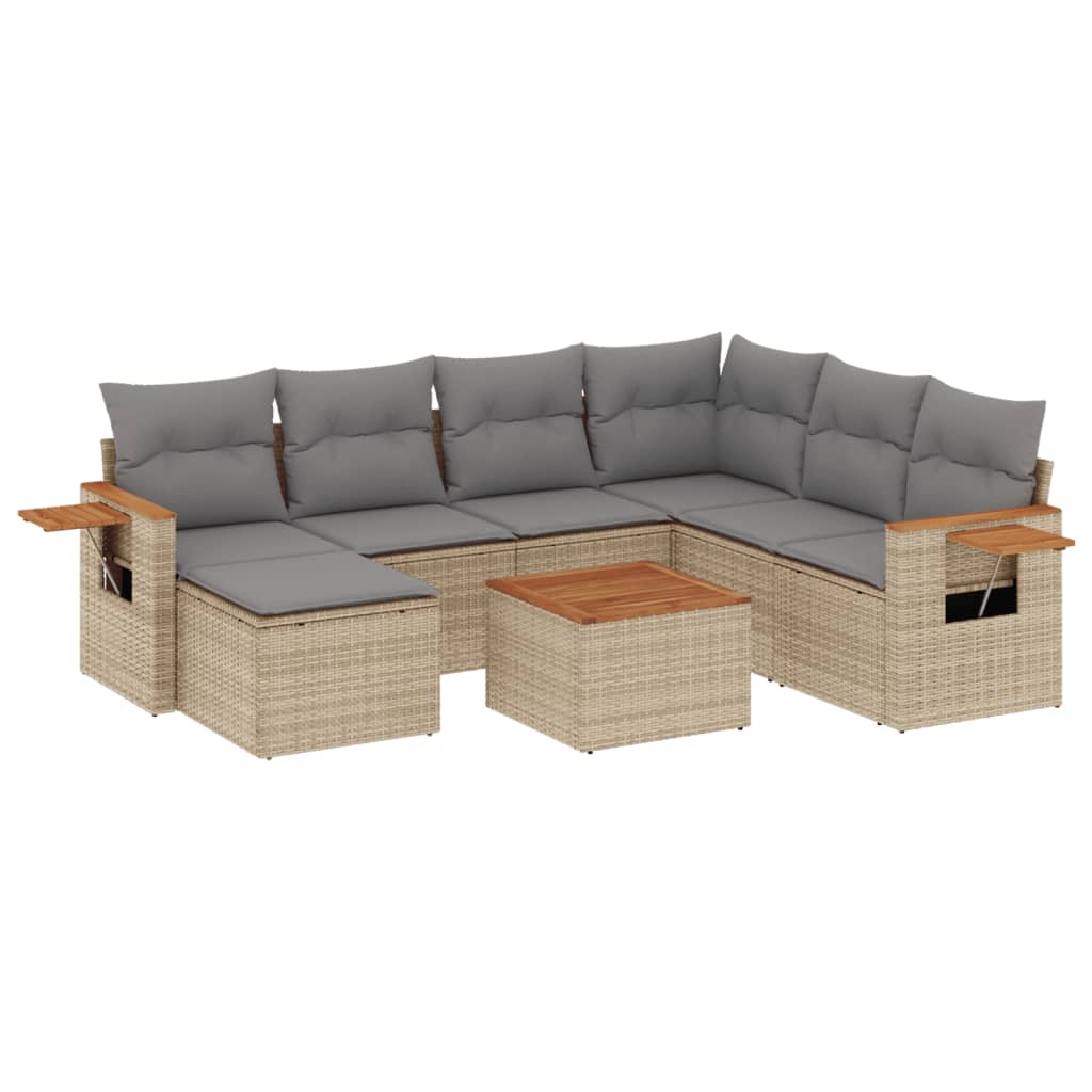 Patio Sofa Set 7-Posti Beige and Grey | homemem39