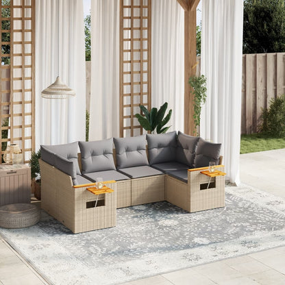 Patio Sofa Set 6-Posti Beige and Grey