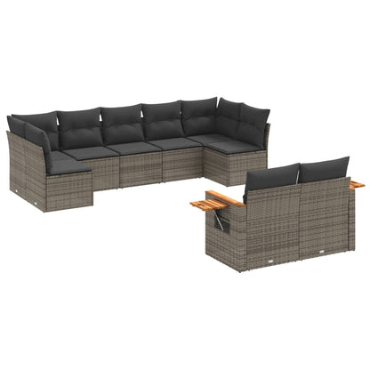 Patio Sofa Set 9-Posti Grey
