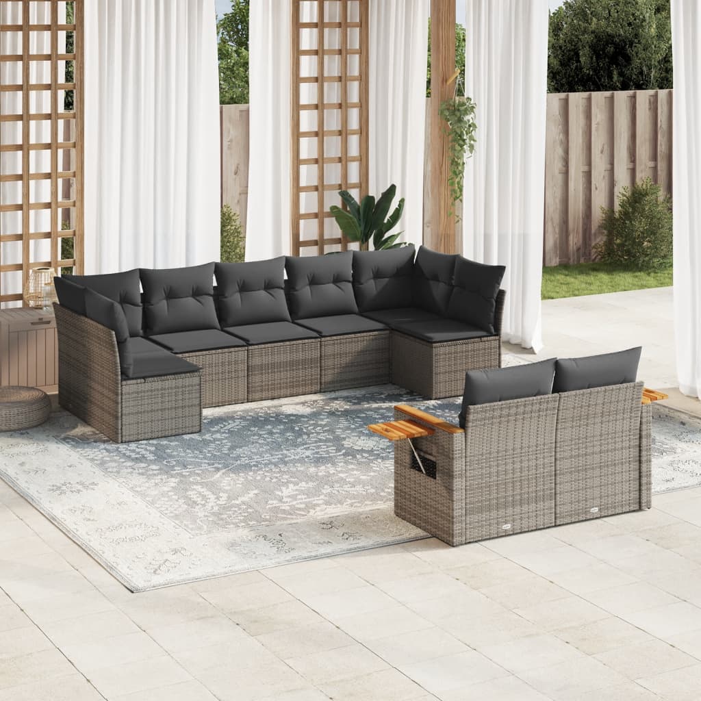 Patio Sofa Set 9-Posti Grey