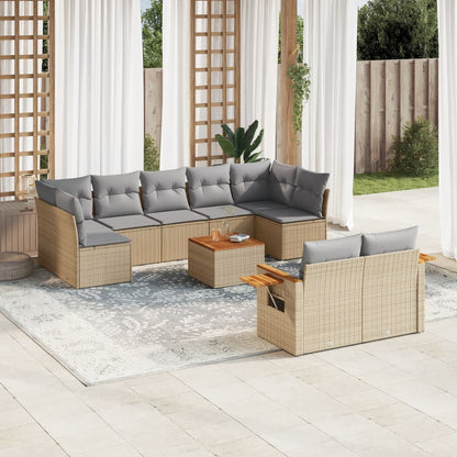Patio Sofa Set 9-Posti Beige and Grey | homemem39