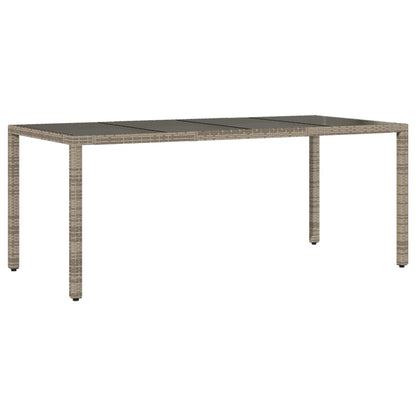 Set da Pranzo da Giardino 9 pz con Cuscini in Polyrattan Grigio | homemem39