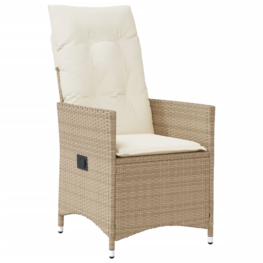 Set da Bistrò 3 pz con Cuscini Beige in Polyrattan - homemem39