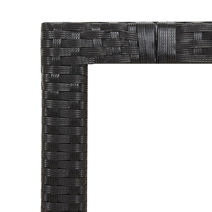 Set Bistrò da Giardino 3 pz con Cuscini in Polyrattan Nero | homemem39