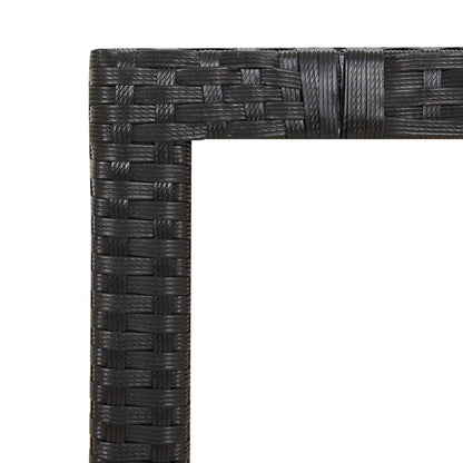 Set Bistrò da Giardino 5 pz con Cuscini in Polyrattan Nero | homemem39