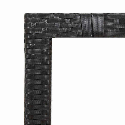 Set Bistrò da Giardino 9 pz con Cuscini in Polyrattan Nero | homemem39
