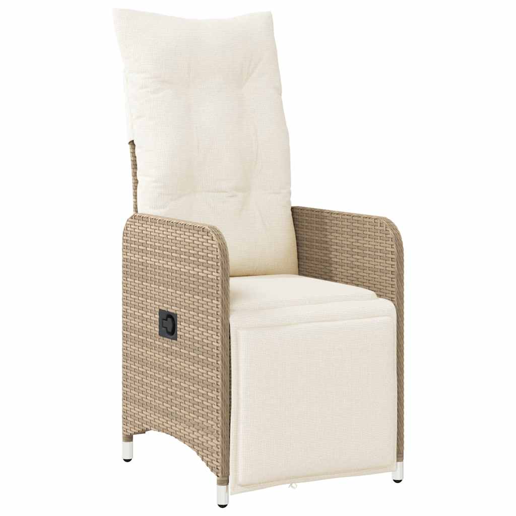 Set da Bistrò da Giardino 5 pz con Cuscini Beige in Polyrattan - homemem39