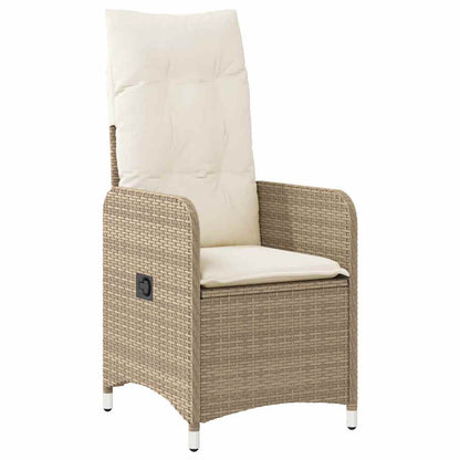 Set da Bistrò da Giardino 7 pz con Cuscini Beige in Polyrattan | homemem39