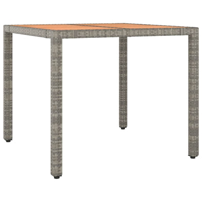 Set Bistrò da Giardino 3 pz con Cuscini in Polyrattan Grigio | homemem39
