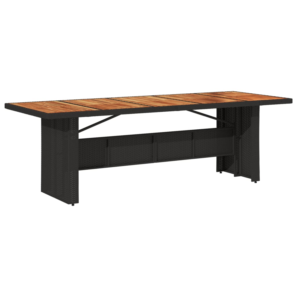 Set da Bistrò da Giardino 11 pz con Cuscini Nero in Polyrattan | homemem39