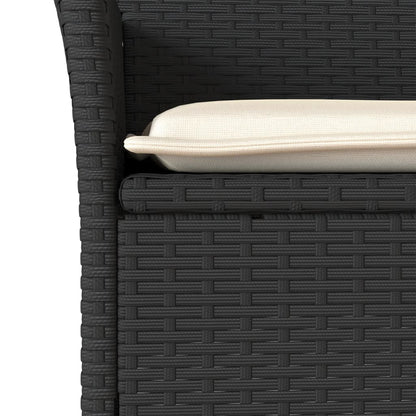 Set da Pranzo da Giardino con Cuscini 5 pz Polyrattan e Vetro | homemem39
