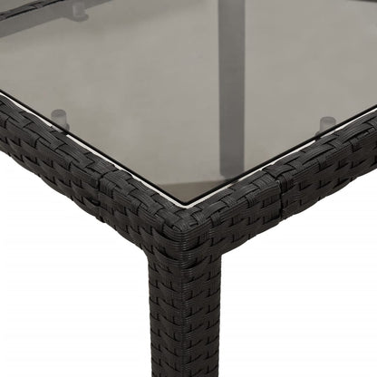 Set da Pranzo da Giardino con Cuscini 5 pz Polyrattan e Vetro | homemem39