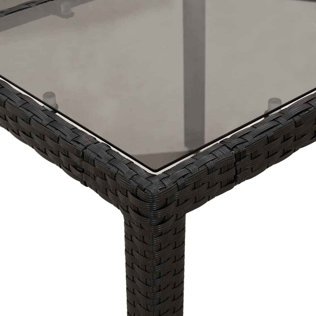 Set da Pranzo da Giardino 9 pz con Cuscini Polyrattan e Vetro | homemem39