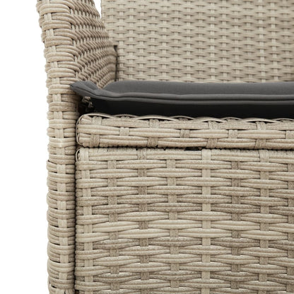 Set Pranzo da Giardino 5pz con Cuscini Polyrattan e Vetro | homemem39