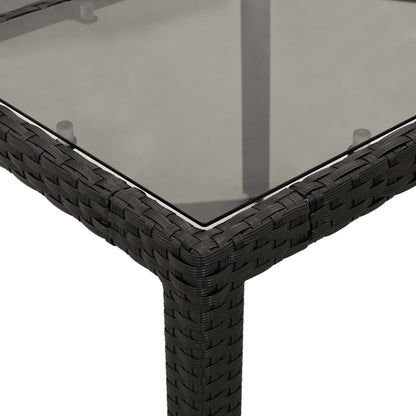 Set da Pranzo da Giardino 9 pz con Cuscini Polyrattan e Vetro | homemem39