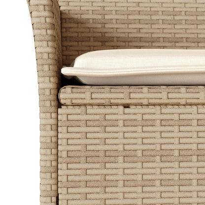 Set da Pranzo da Giardino 5 pz con Cuscini Polyrattan e Vetro | homemem39