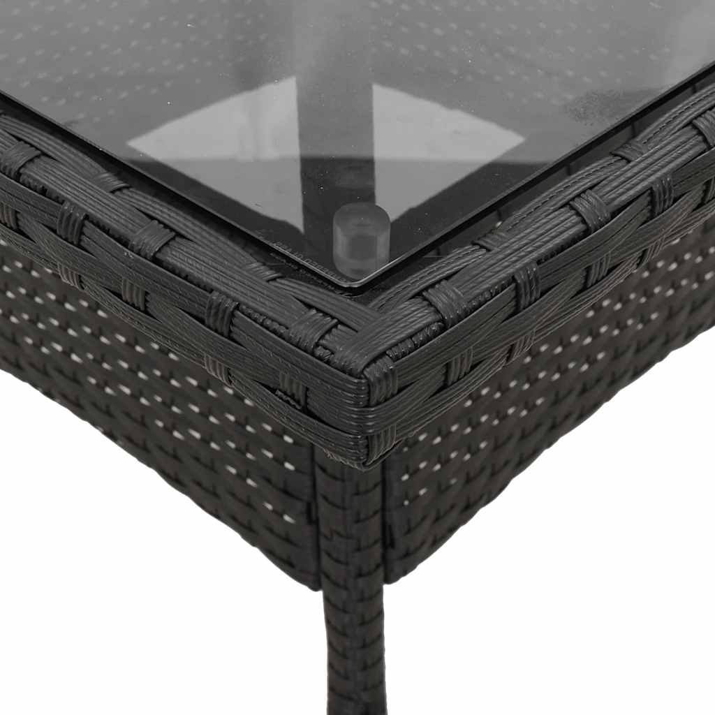 Set da Pranzo da Giardino con Cuscini 5 pz Polyrattan e Vetro | homemem39