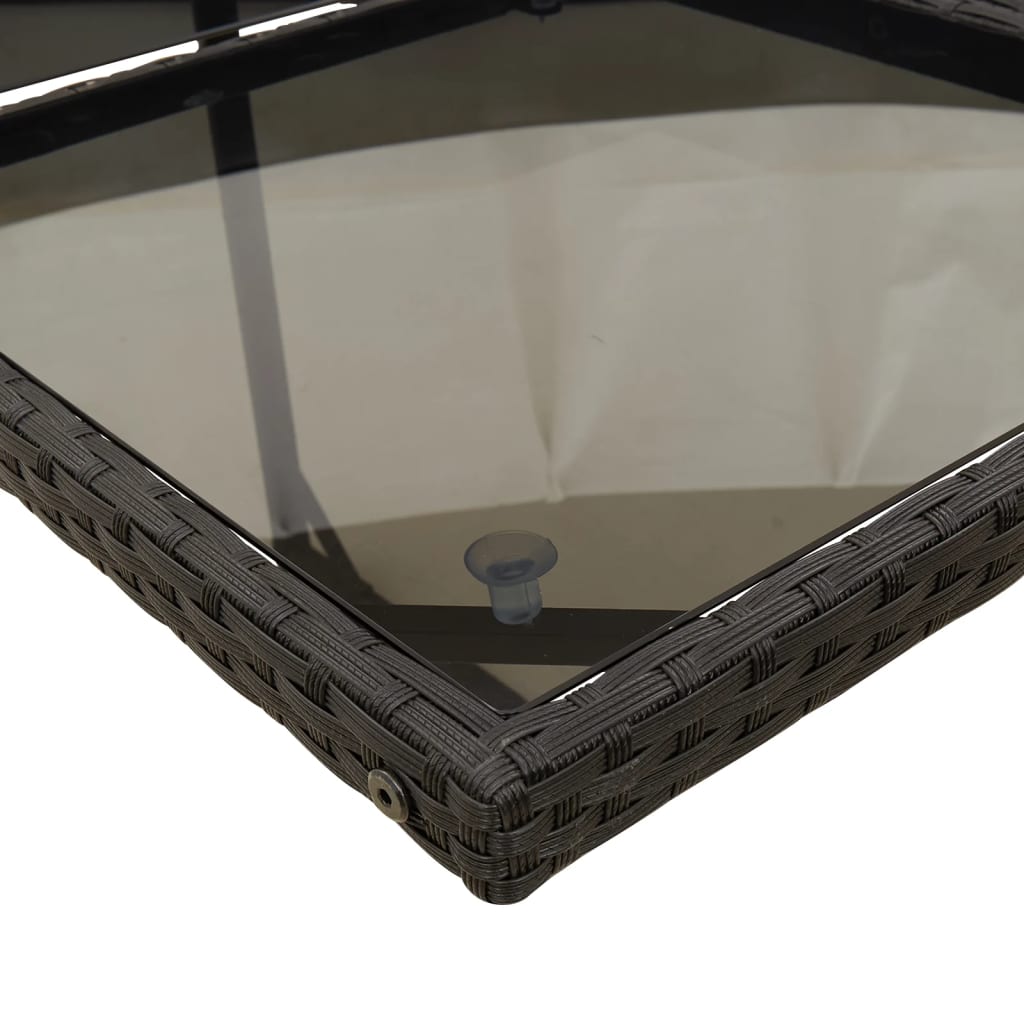Set da Pranzo da Giardino 11 pz con Cuscini in Polyrattan Nero | homemem39