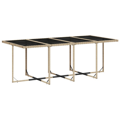 Set Pranzo da Giardino 13 pz con Cuscini Beige Misto Polyrattan | homemem39