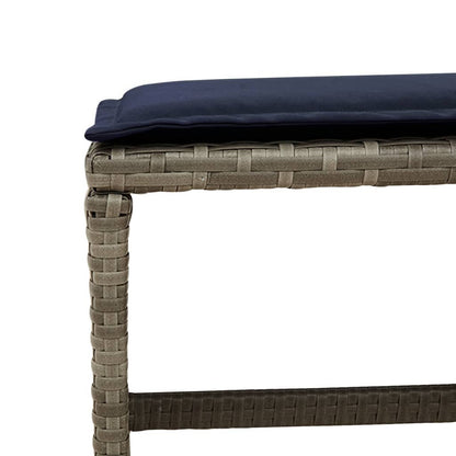 Set da pranzo da giardino da 13 pz con Cuscini in Polyrattan Grigio | homemem39