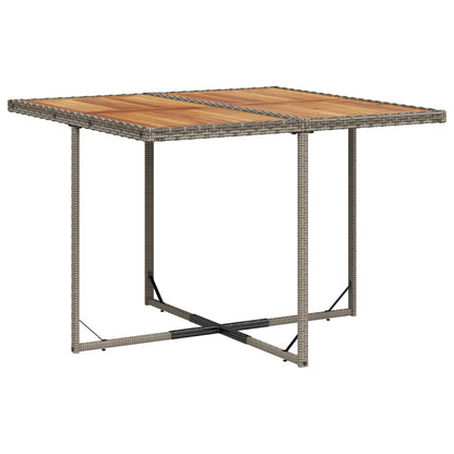 Set da pranzo da giardino da 9 pz con Cuscini in Polyrattan Grigio | homemem39