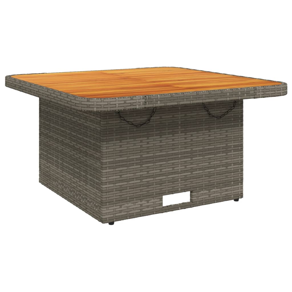 Set da Pranzo da Giardino 3 pz con Cuscini in Polyrattan Grigio - homemem39