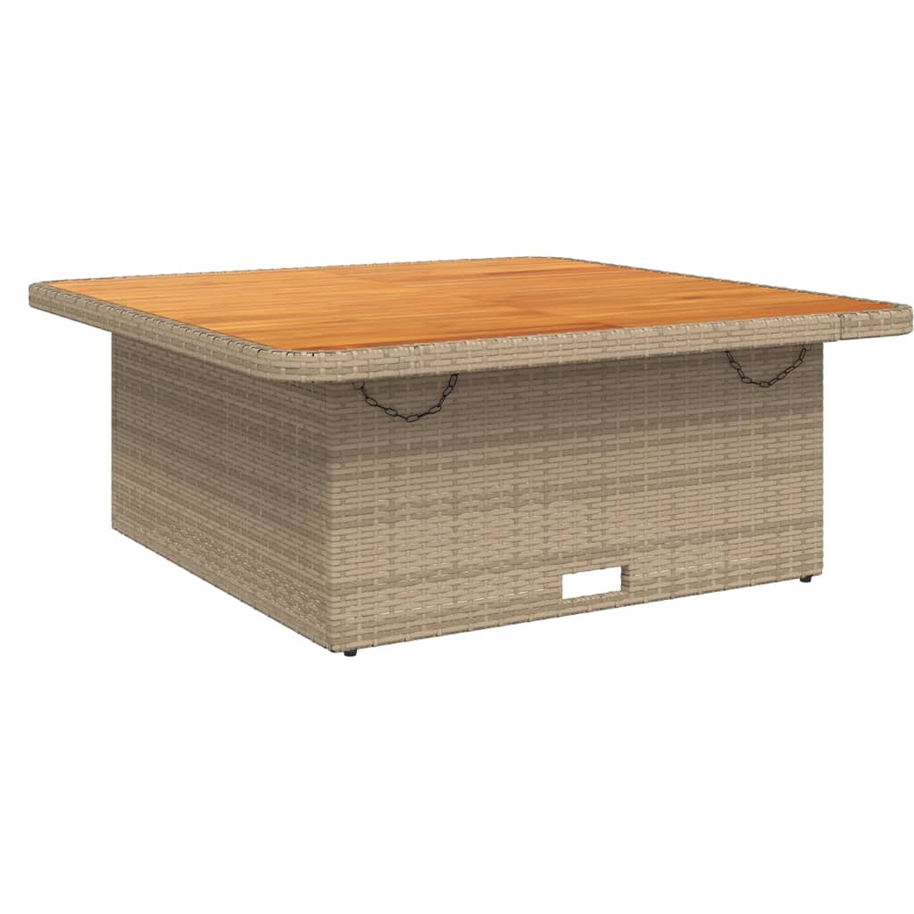 Set da Pranzo da Giardino 4 pz con Cuscini Beige in Polyrattan | homemem39