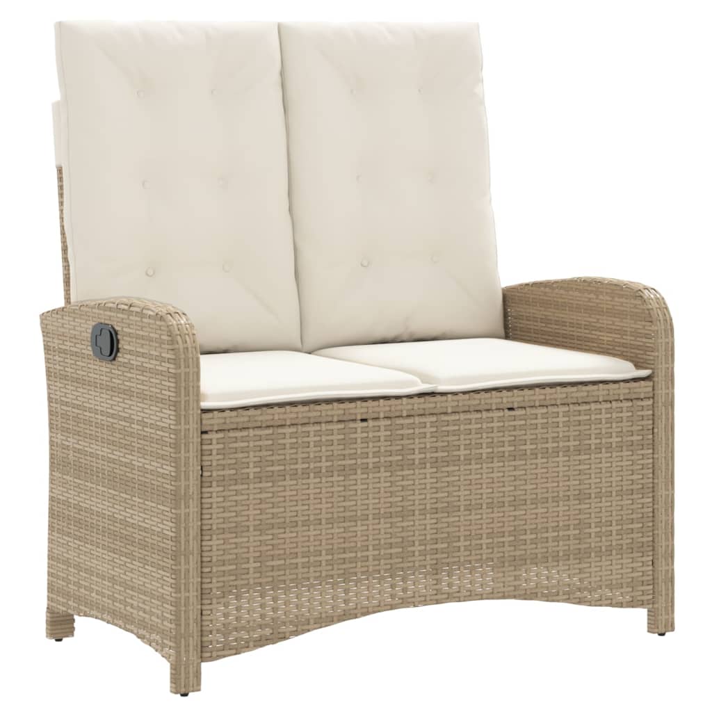 Set da Pranzo da Giardino 4 pz con Cuscini Beige in Polyrattan - homemem39