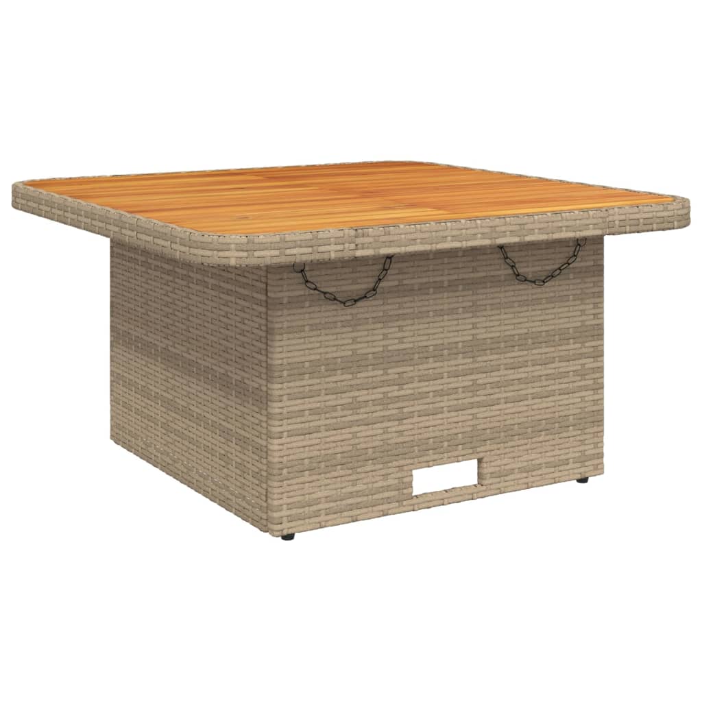 Set da Pranzo da Giardino 3 pz con Cuscini Beige in Polyrattan - homemem39