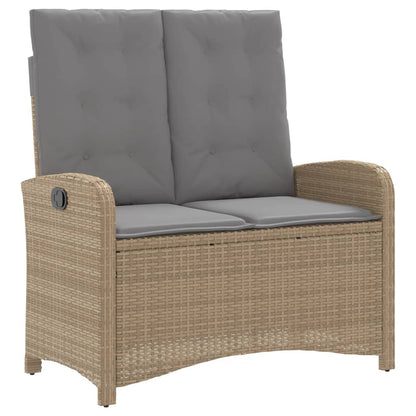 Set da Pranzo da Giardino 4 pz con Cuscini Beige in Polyrattan | homemem39