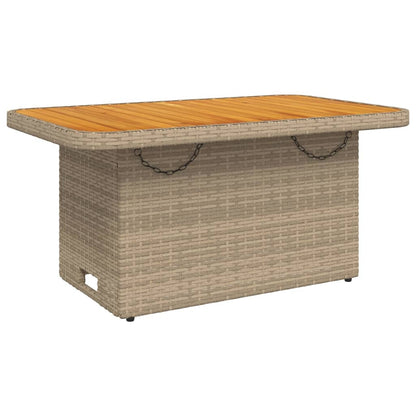 Set da Pranzo da Giardino 2 pz con Cuscini Beige in Polyrattan | homemem39