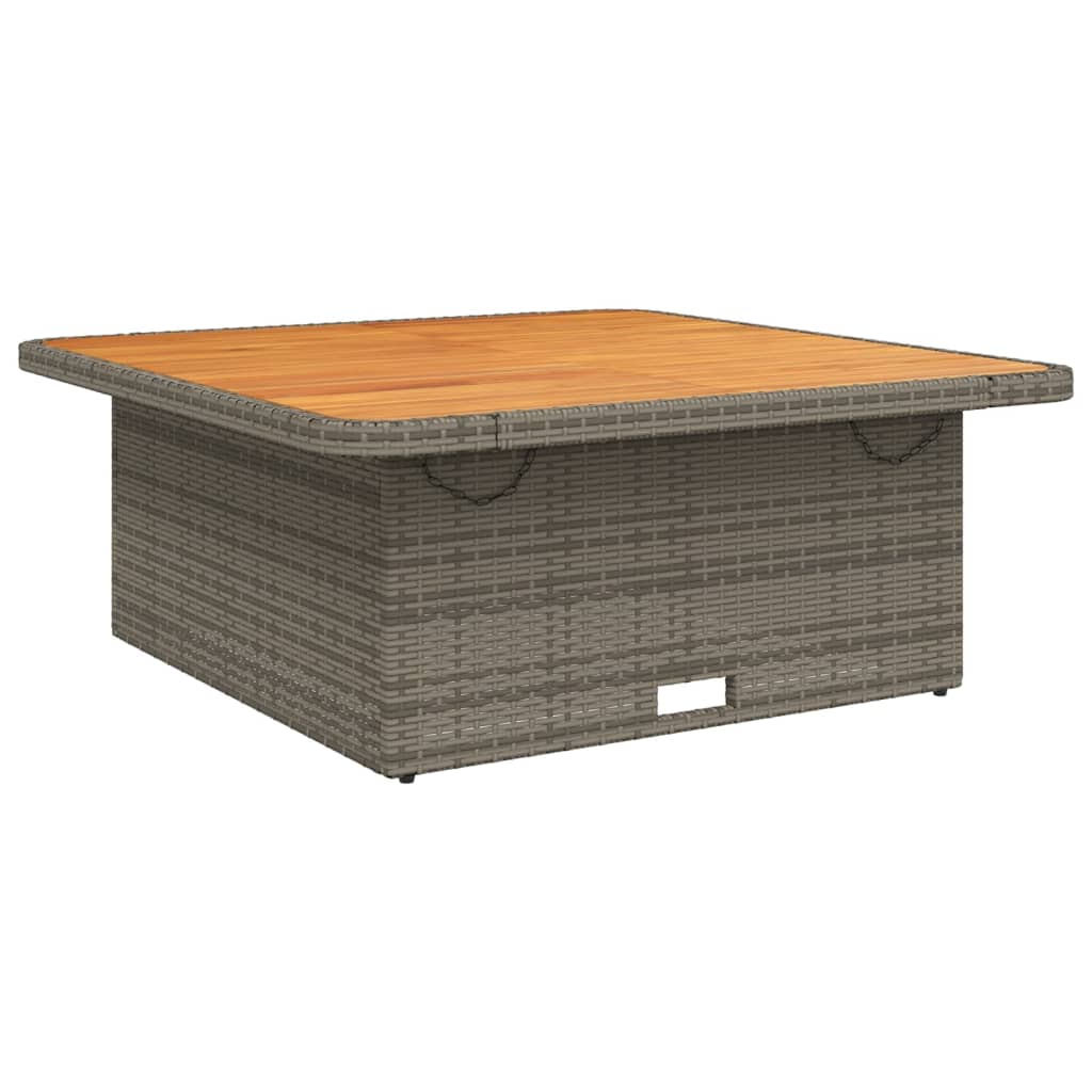Set da Pranzo da Giardino 4 pz con Cuscini in Polyrattan Grigio | homemem39