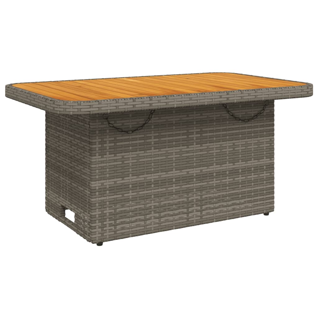 Set da Pranzo da Giardino 2 pz con Cuscini in Polyrattan Grigio - homemem39