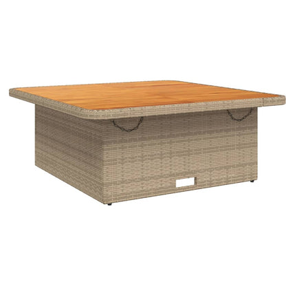 Set da Pranzo da Giardino 4 pz con Cuscini Beige in Polyrattan | homemem39