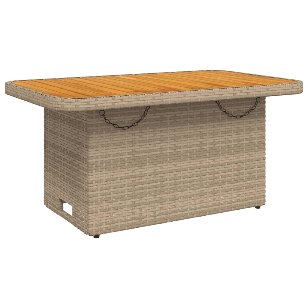 Set da Pranzo da Giardino 4 pz con Cuscini Beige in Polyrattan | homemem39