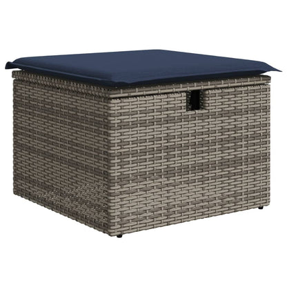 Set Divani da Giardino 6 pz con Cuscini Grigio in Polyrattan | homemem39