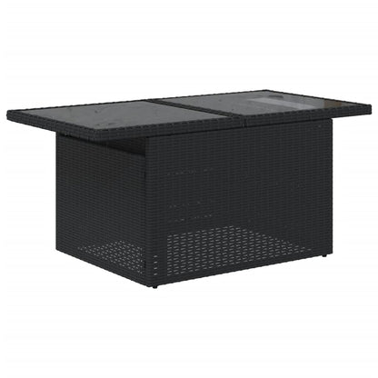 Set Divani da Giardino con Cuscini 8 pz Nero in Polyrattan | homemem39