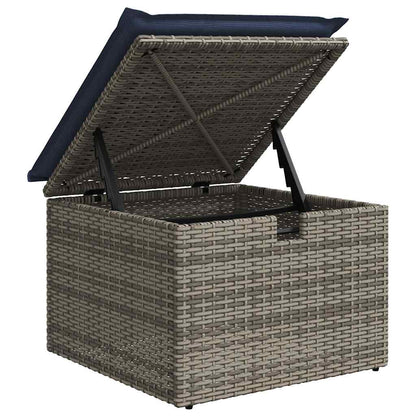 Set Divani da Giardino 6 pz con Cuscini Grigio in Polyrattan | homemem39