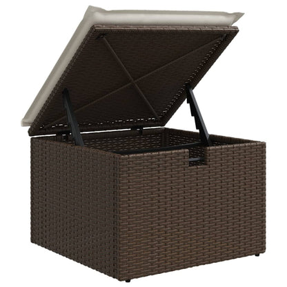 Set Divano da Giardino 6 pz con Cuscini Marrone in Polyrattan - homemem39