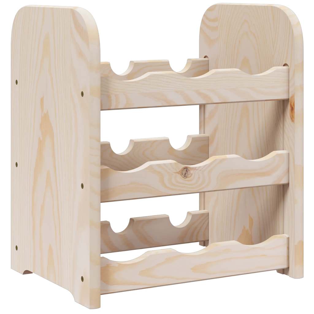 Portavini 33x25x37 cm in Legno Massello di Pino