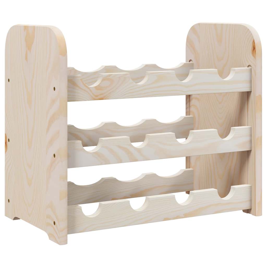 Portavini 43x25x37 cm in Legno Massello di Pino