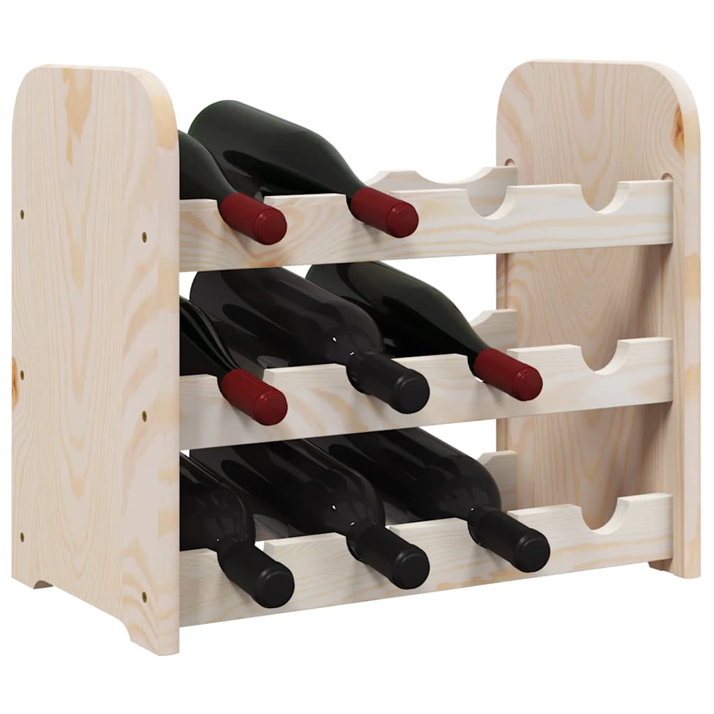 Portavini 43x25x37 cm in Legno Massello di Pino