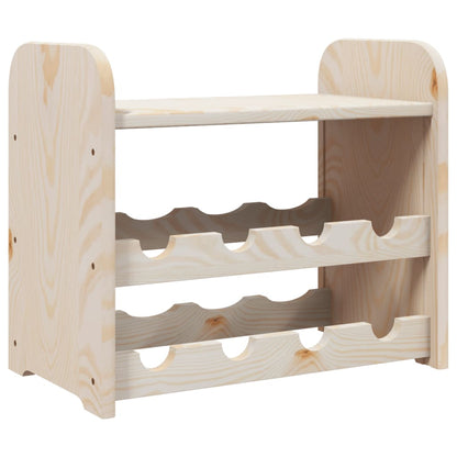 Portavini con Pannello Superiore 43x25x37cm Legno Massello Pino - homemem39
